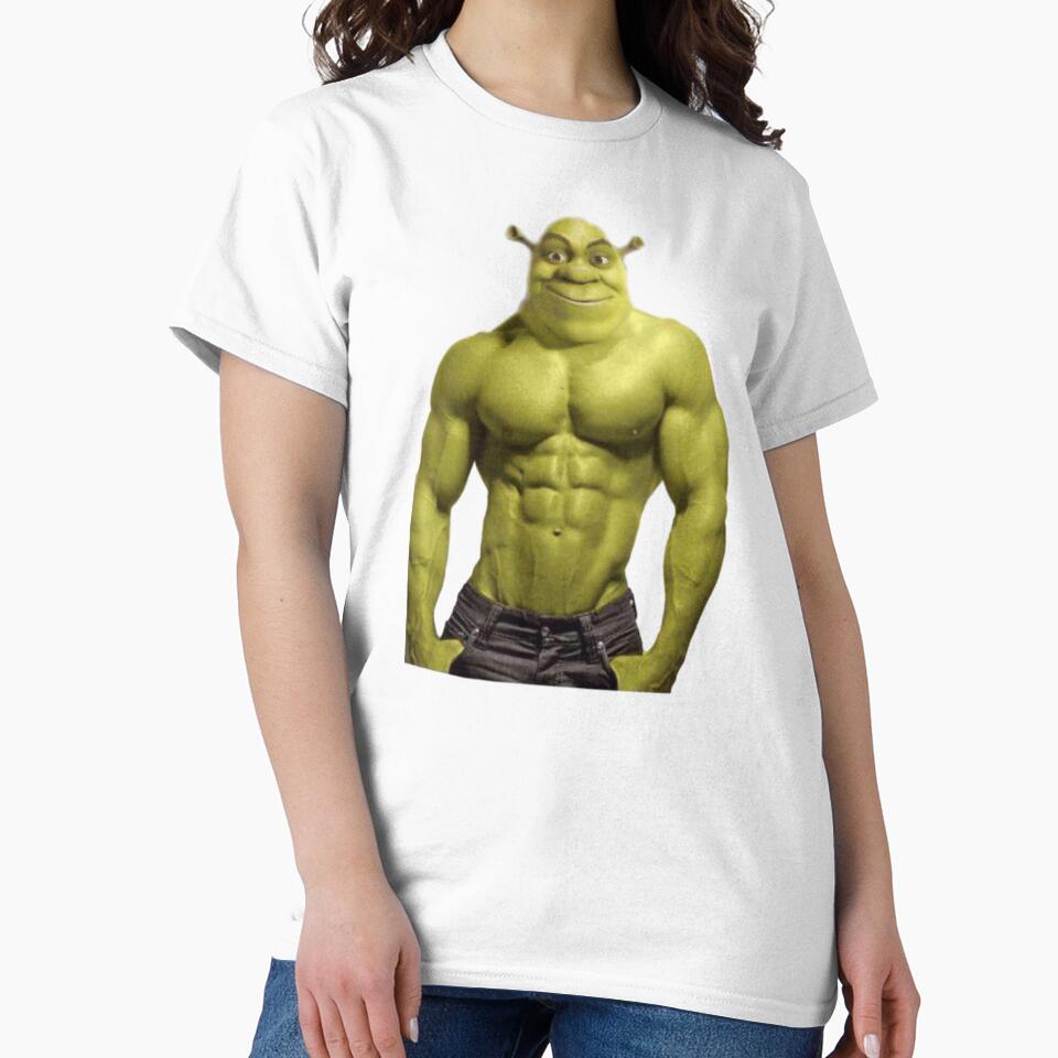buff shrek by HellbenderCo Unisex , , , Long Sleeve Tee