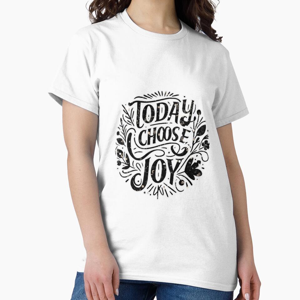 Today I Choose Joy Inspirational Tee by nncreator Unisex , , , Long Sleeve Tee