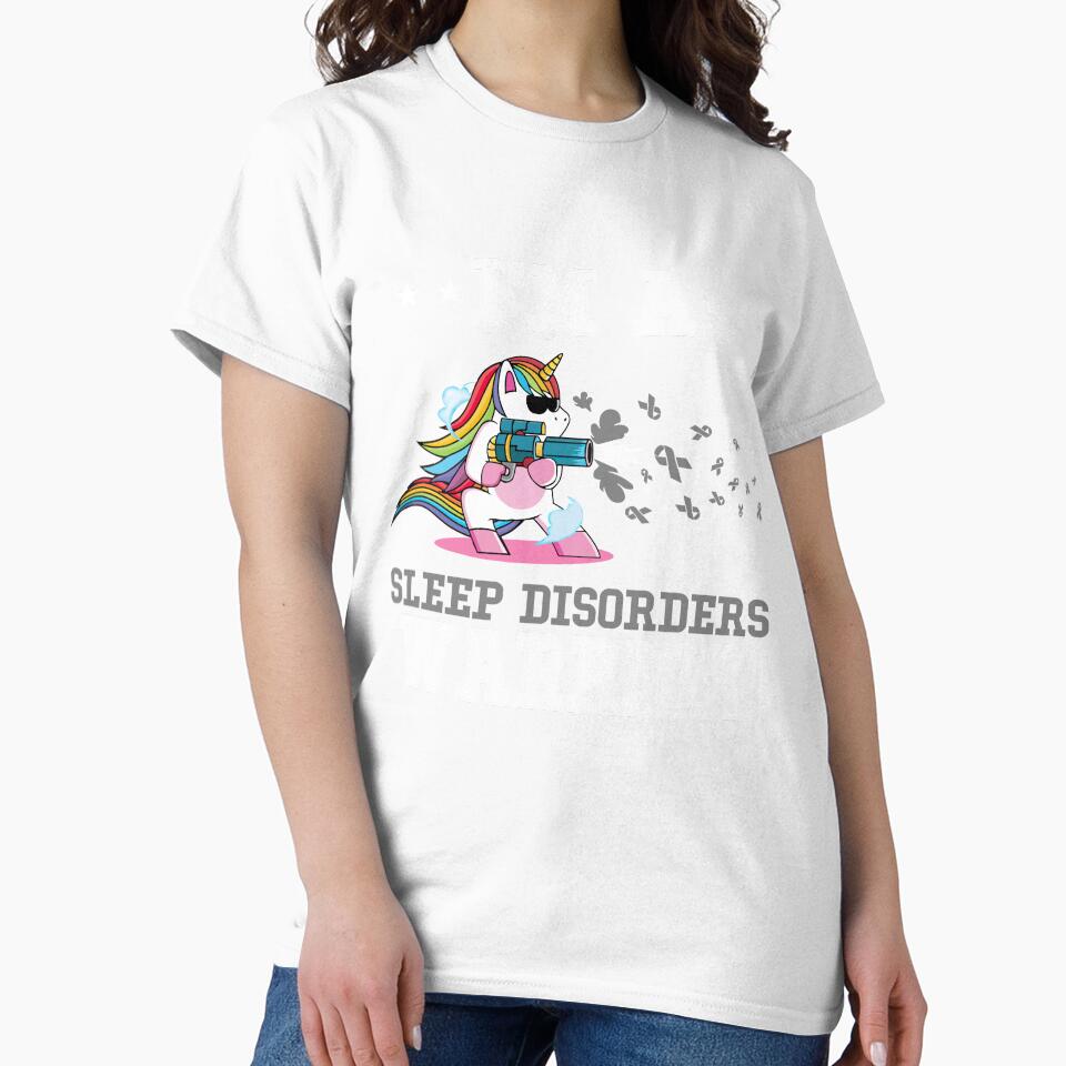 Funny Unicorn I'm A Sleep Disorders Warrior by heppenp Unisex , , , Long Sleeve Tee
