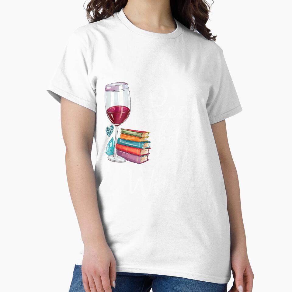 Read Between The Wines Im Just A Girl Who Loves Books Wine by desuyomoskov7 Unisex , , , Long Sleeve Tee