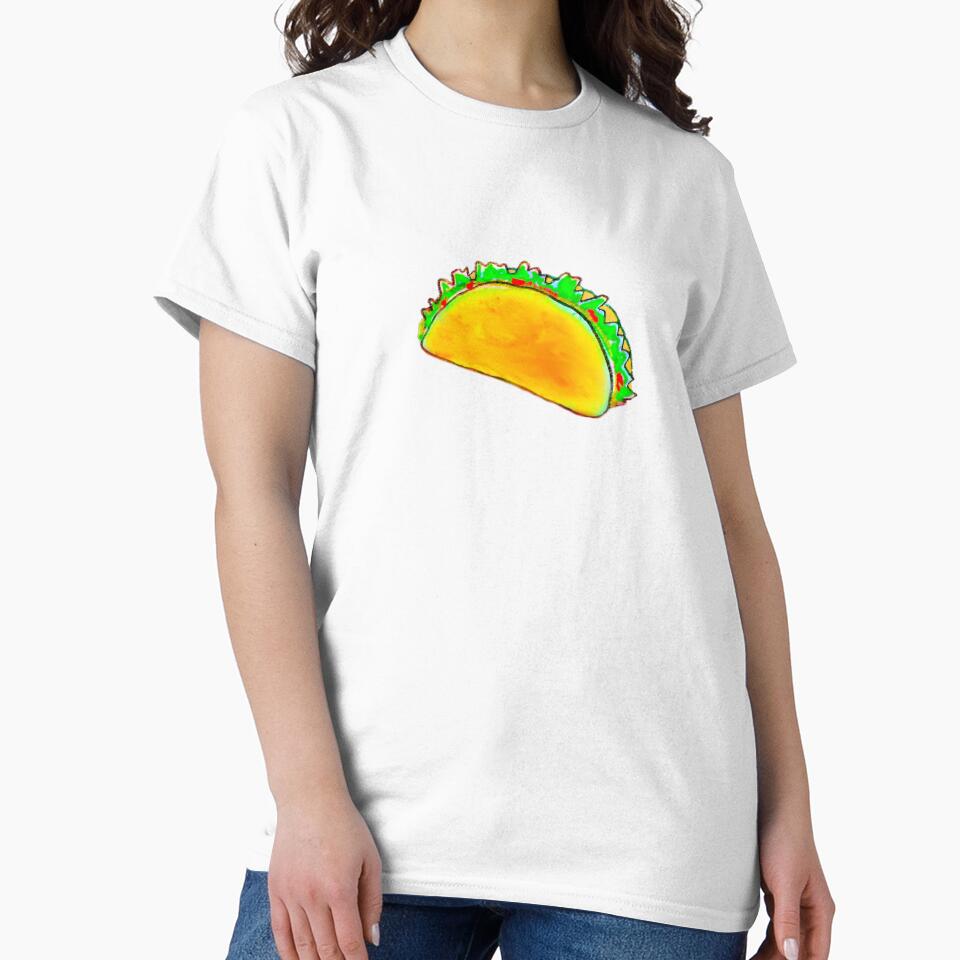 Hand Drawn Taco by sweetlemon134 Unisex , , , Long Sleeve Tee