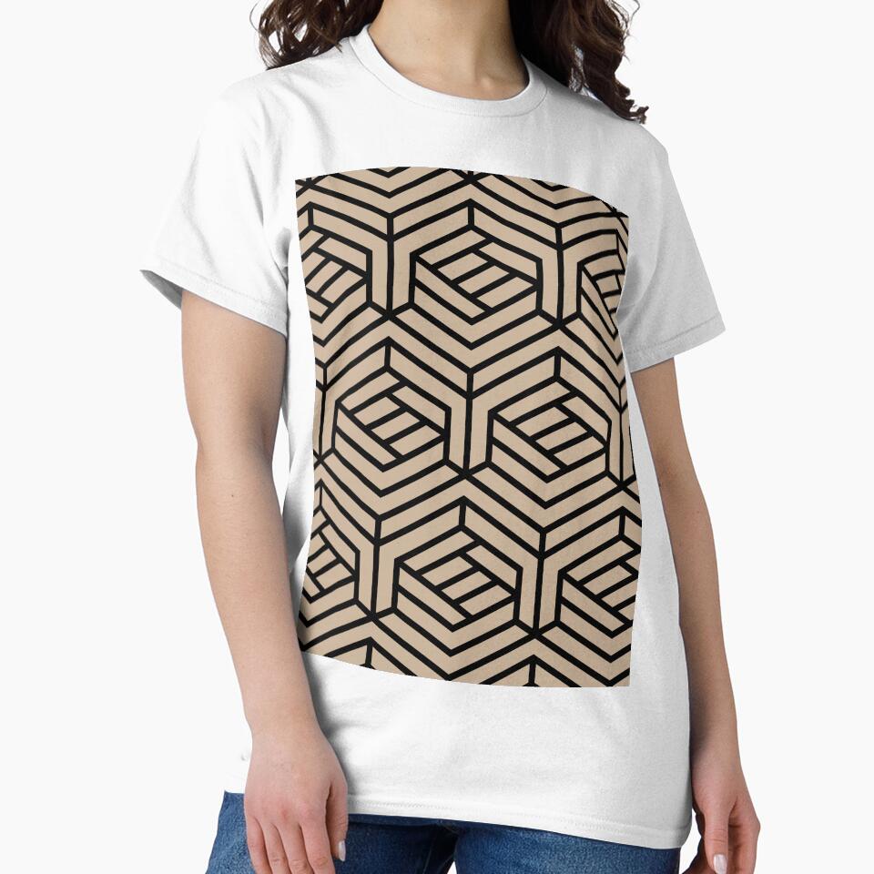 Brown Black Modern Cube Geometric Shape Pattern 2022 Color Trends Behr Basswood MQ2-46 - Trending Colours by ColorOfTheYears
