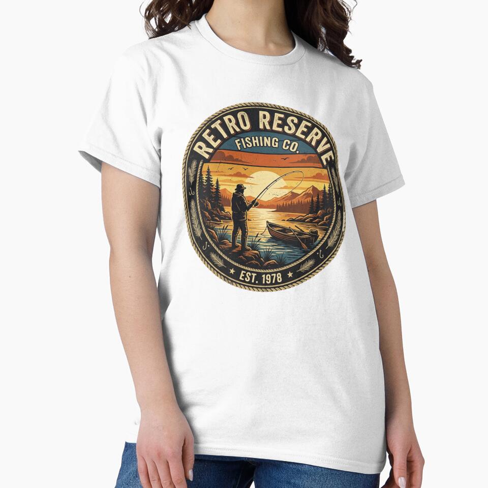 Retro sunset fishing vibes by CREATINGMAD