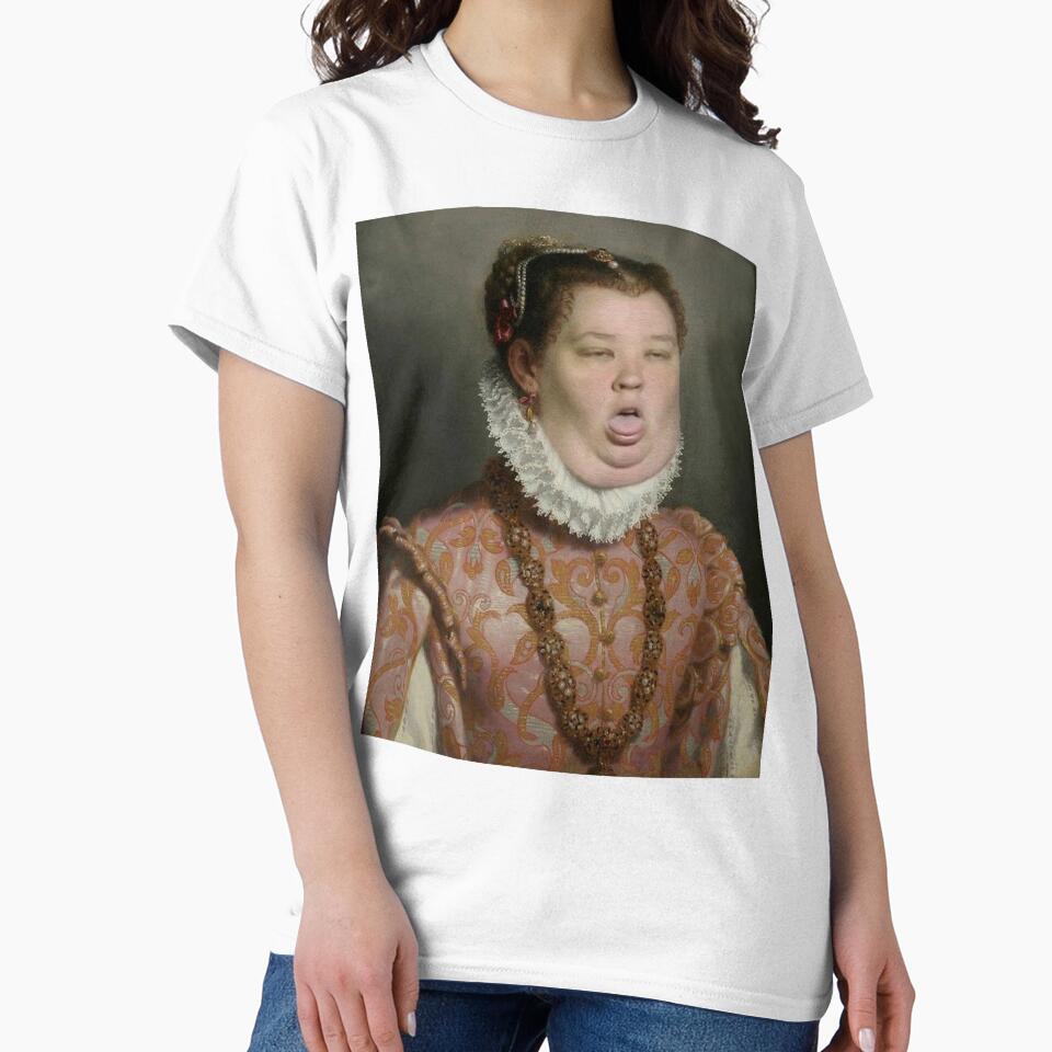 Victorian Mama June Honey Boo Boo Funny Classical Painting by MindChirp Unisex , , , Long Sleeve Tee