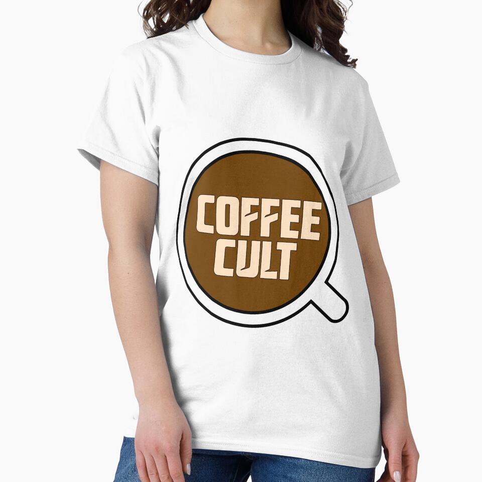 Coffee Cult Art by FlatInkStudio Unisex , , , Long Sleeve Tee