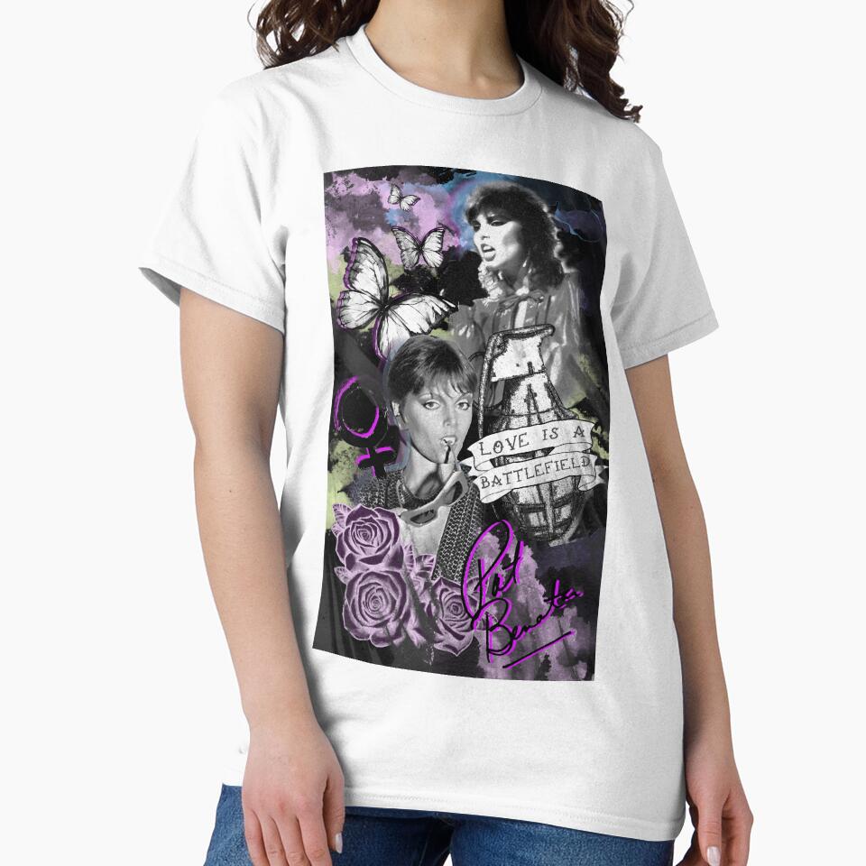 Love is a Battlefield; Women of rock r tribute by TigerToes Unisex , , , Long Sleeve Tee