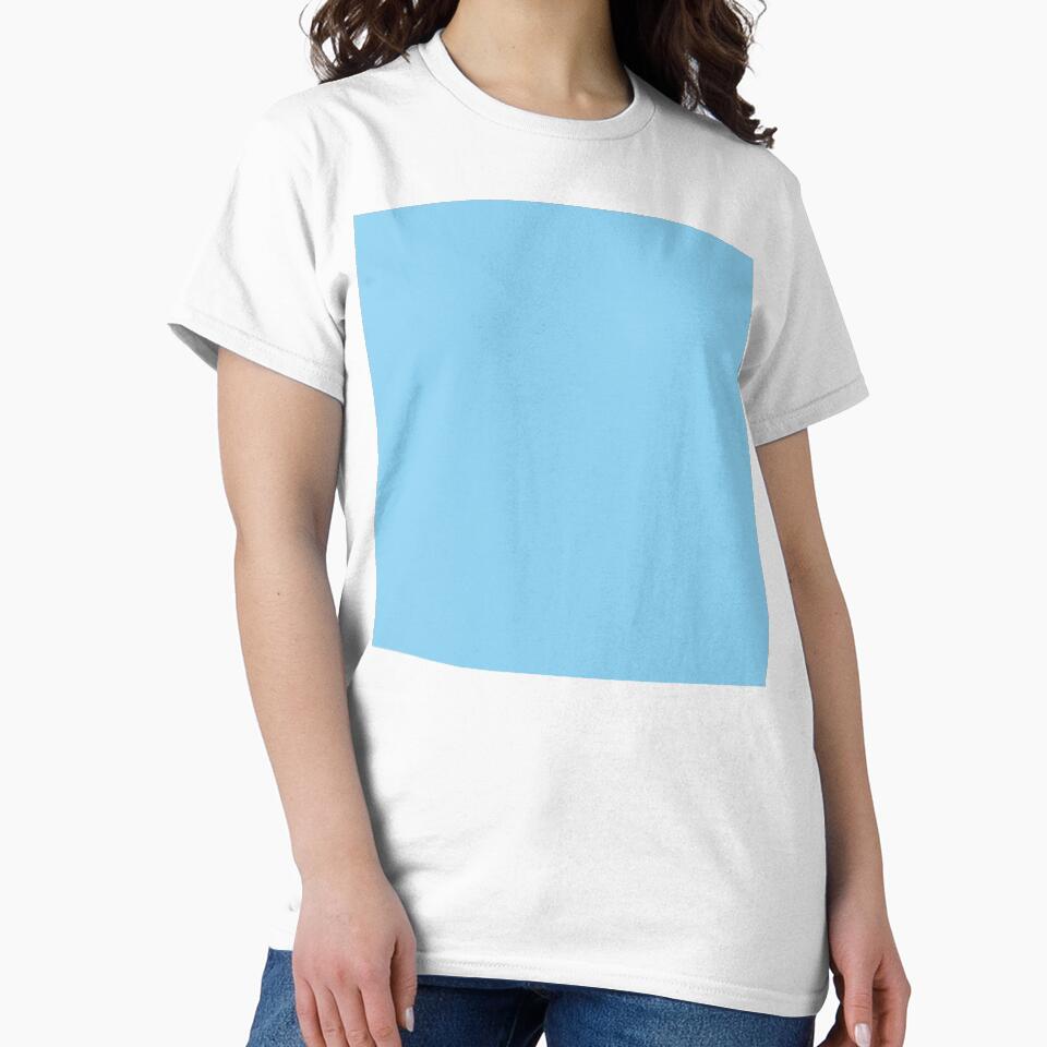 BABY BLUE...Plain...Solid...Block... by RachelMacht Unisex , , , Long Sleeve Tee