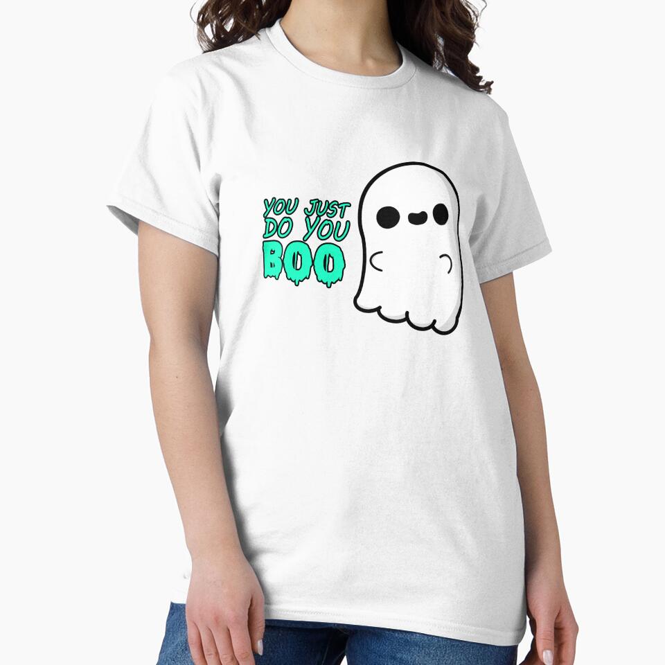 Cute Cartoon Ghost|| You Just Do You Boo || Kawaii Halloween by cookingwithten Unisex , , , Long Sleeve Tee