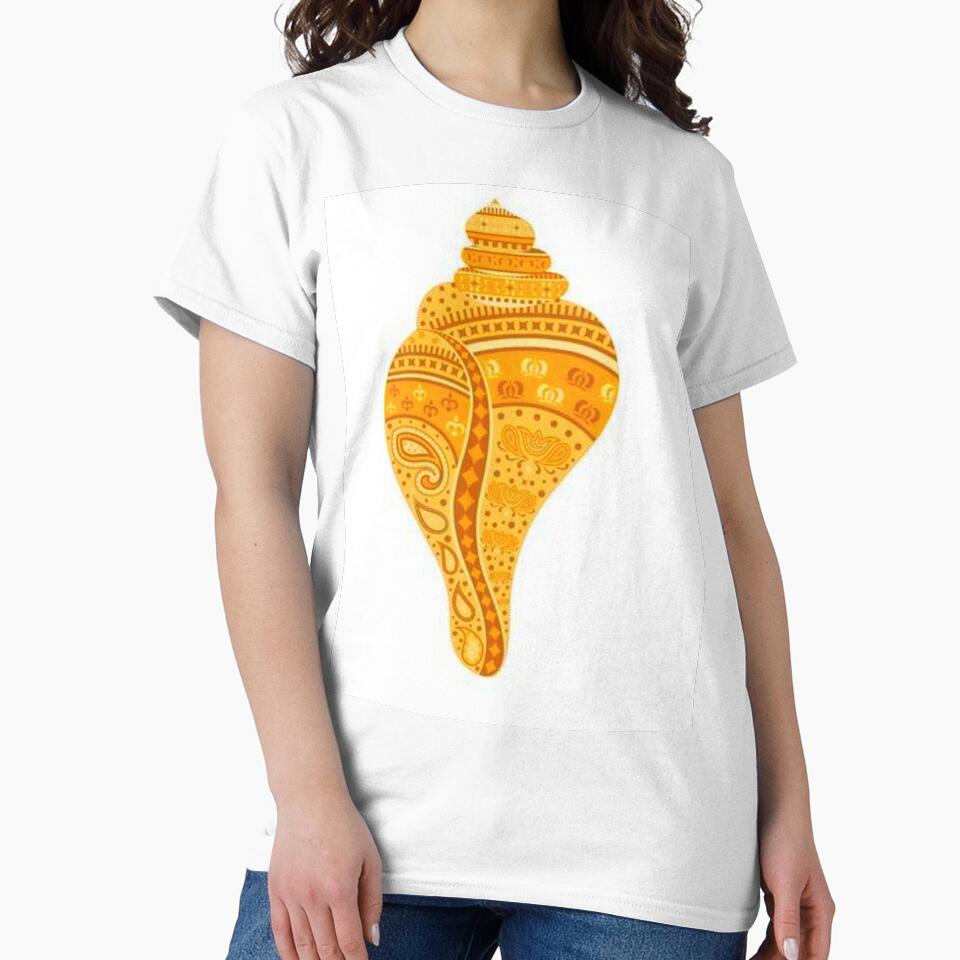 Golden Shankha by anurags Unisex , , , Long Sleeve Tee