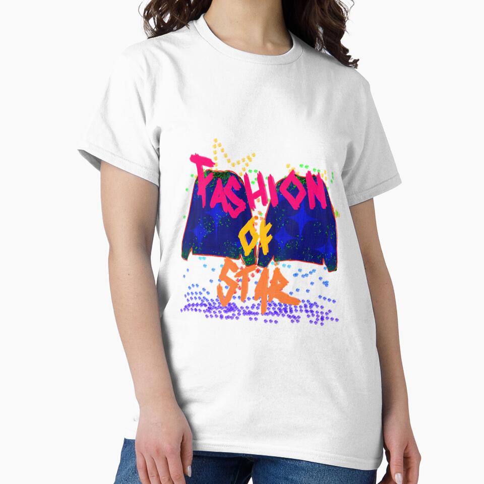 Fashion Of Star - Neon Pop Art by FlutterDtealArt Unisex , , , Long Sleeve Tee