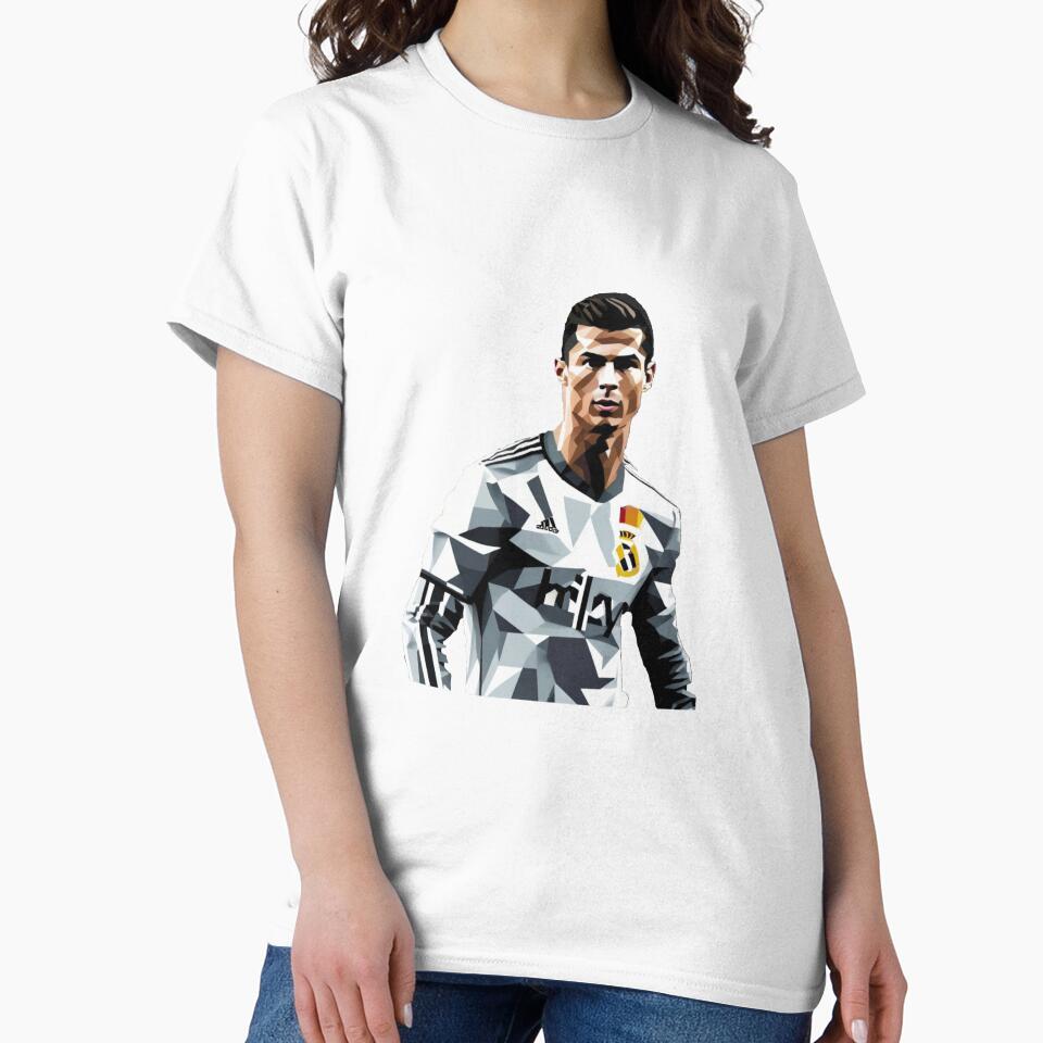 Cristiano Ronaldo CR7 Pixel Artwork Sticker Gift by The-GOAT-Store Unisex , , , Long Sleeve Tee