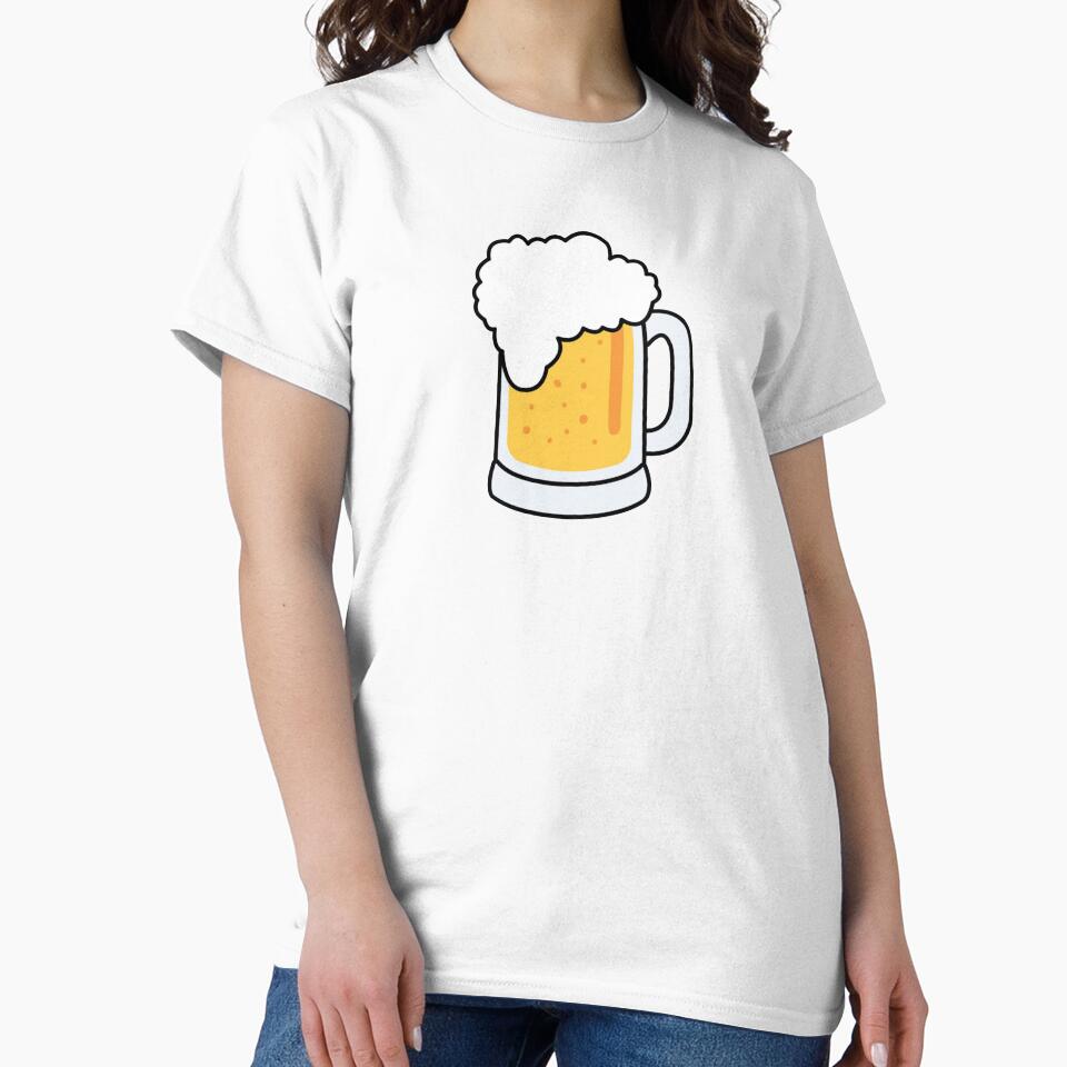 Illustrated Beer Design by PFCustomization Unisex , , , Long Sleeve Tee