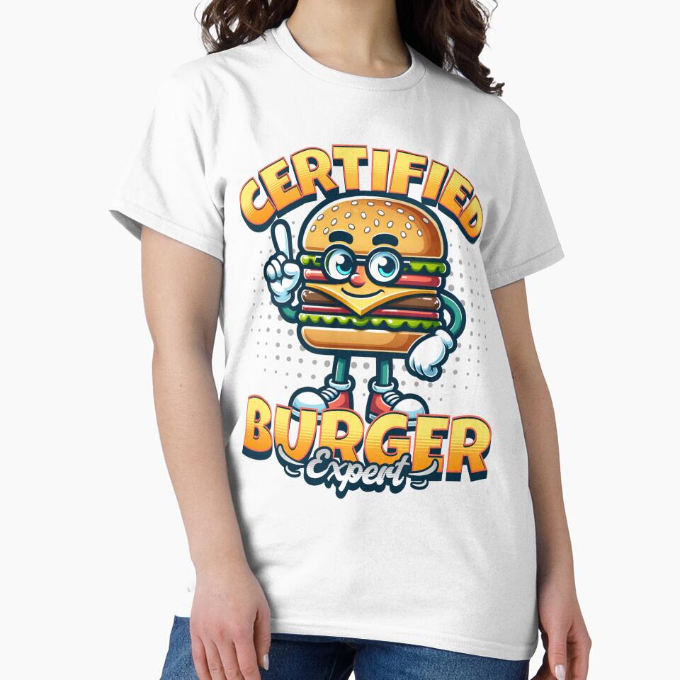 Certified Burger Expert! by Studio Bankai Unisex , , , Long Sleeve Tee