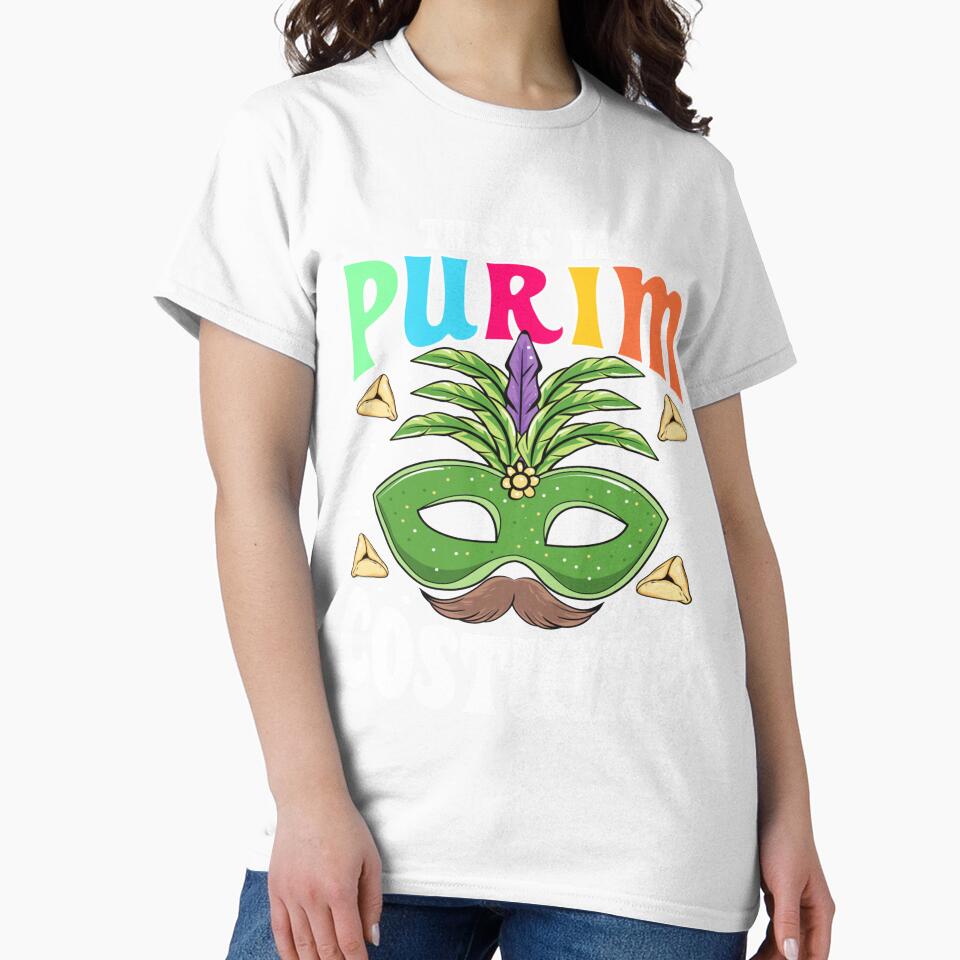 This Is My Purim Costume Jewish Festival Mask Party Holiday by daucanmo12 Unisex , , , Long Sleeve Tee