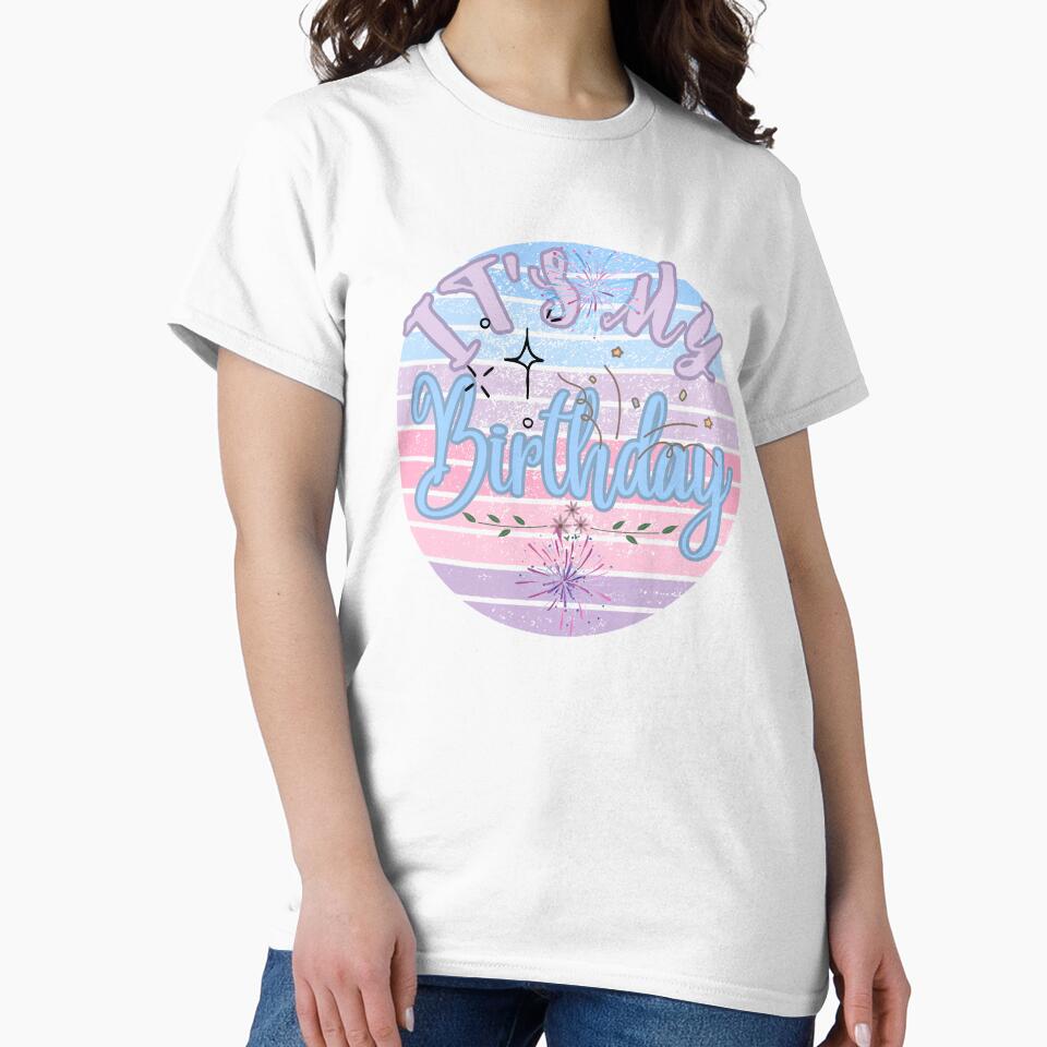 Pastel it's my Birthday by upupupshop Unisex , , , Long Sleeve Tee
