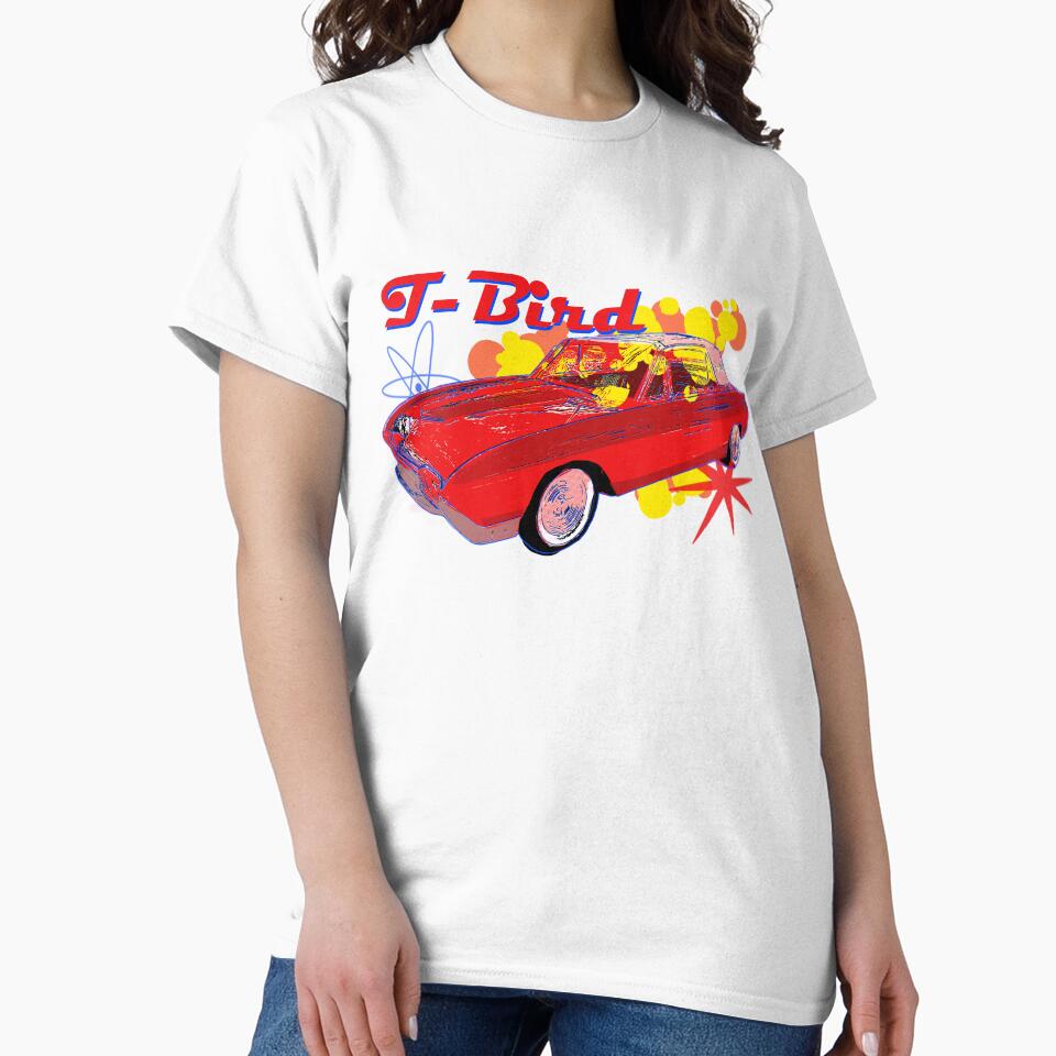 Retro T Bird by Mark Malinowski Unisex , , , Long Sleeve Tee
