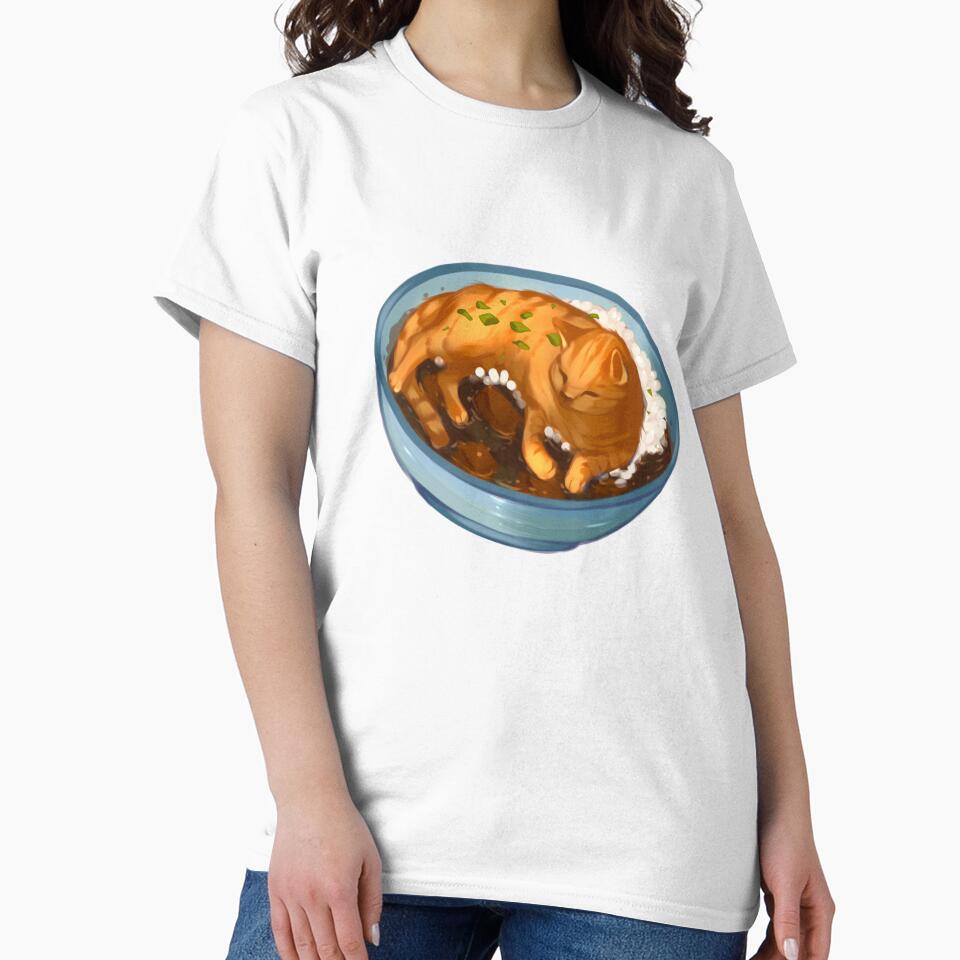 Cat Katsu Curry by GalaxyChicken Unisex , , , Long Sleeve Tee