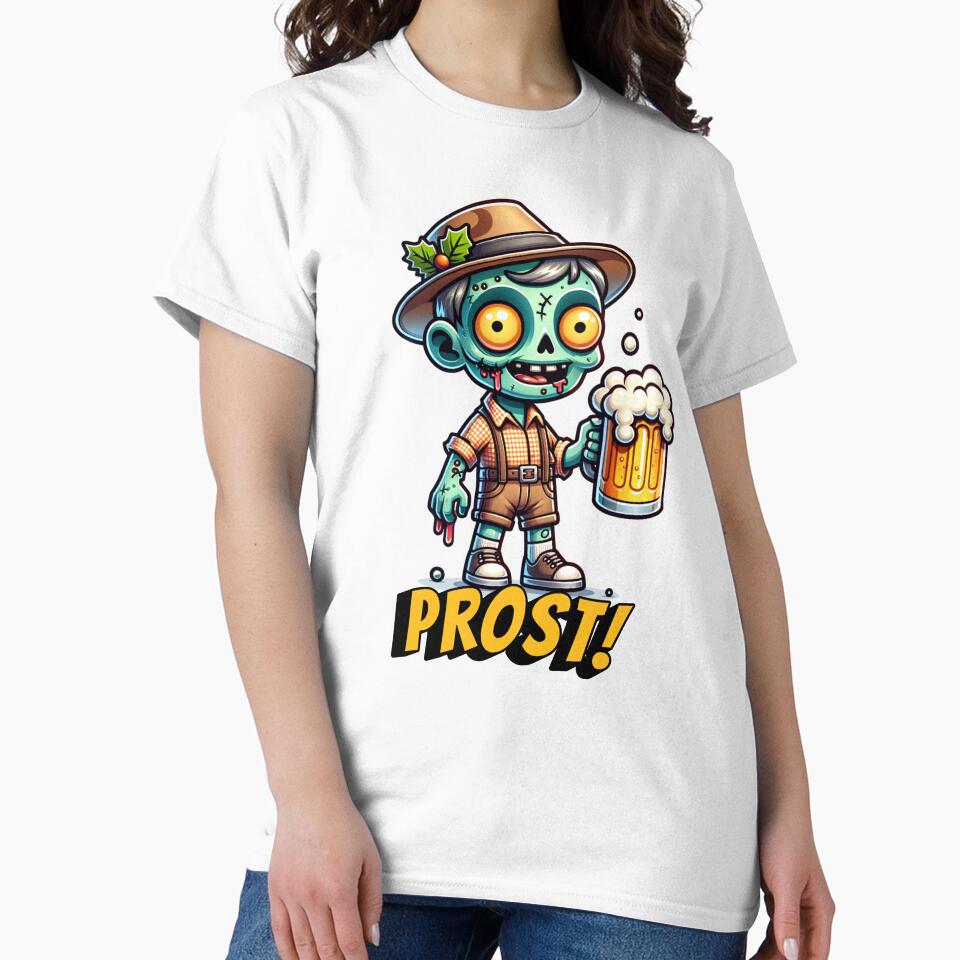 Oktoberfest Zombie Prost! by HolidayBug Unisex , , , Long Sleeve Tee