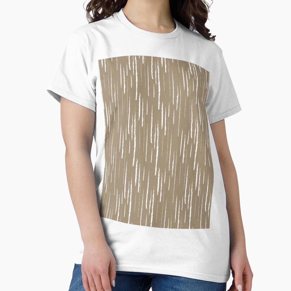 Brown and White Grunge Vertical Stripe Pattern Pairs DE 2022 Trending Color Tuscan Mosaic DE6208 by ColorOfTheYears