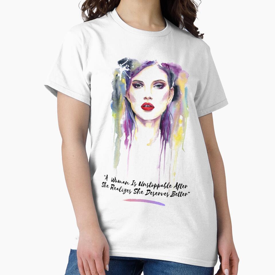 "A Woman Is Unstoppable After She..." by LondonHouse Unisex , , , Long Sleeve Tee