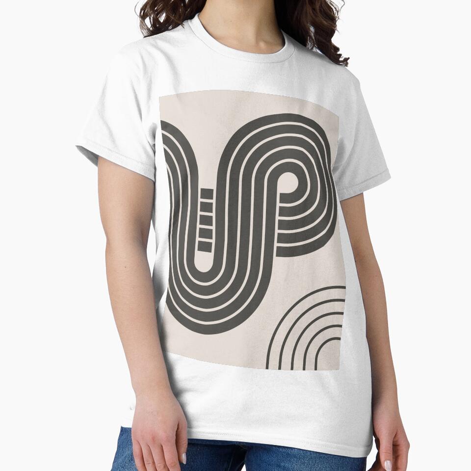 Bold Black Lines Design 383 by Szafranscy Art Studio