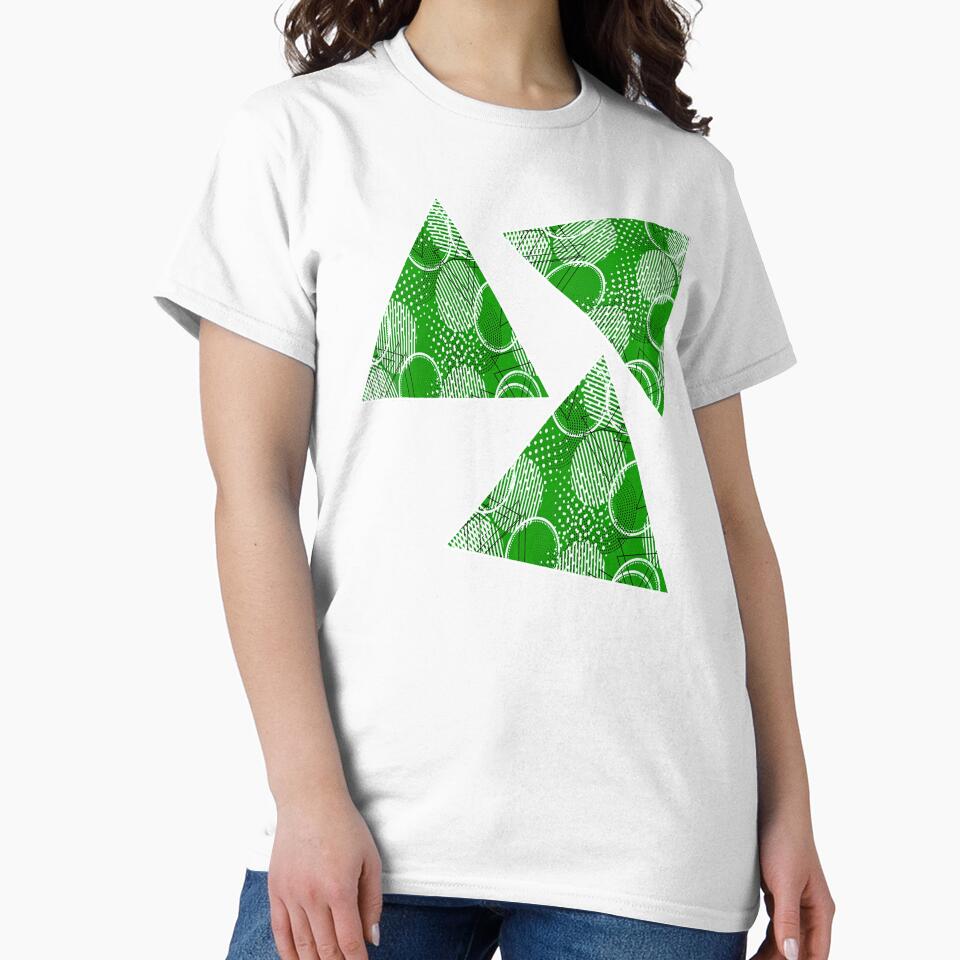 White and Black Retro Rhythms with Green Background by atroffire