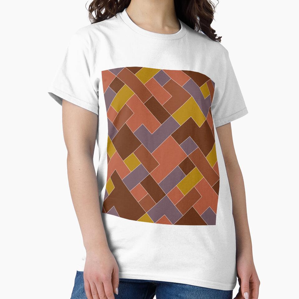 Wine Mid Century Diagonal Pattern by chntl-shop