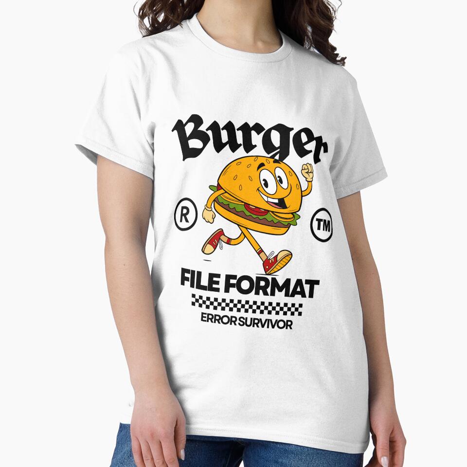 Burger file format error survivor by Peerless-Prime Unisex , , , Long Sleeve Tee