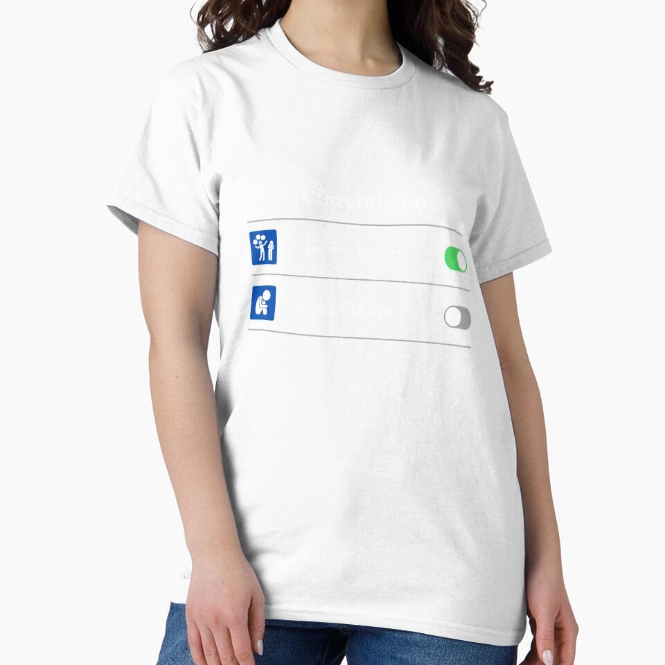 Copy of Currently On Extravert Mode 2 (Black) by lamweixing Unisex , , , Long Sleeve Tee