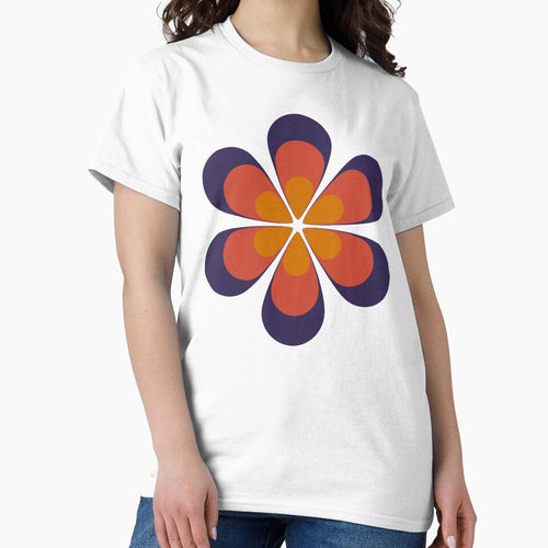 6 Petals Retro Flower by designandclouds