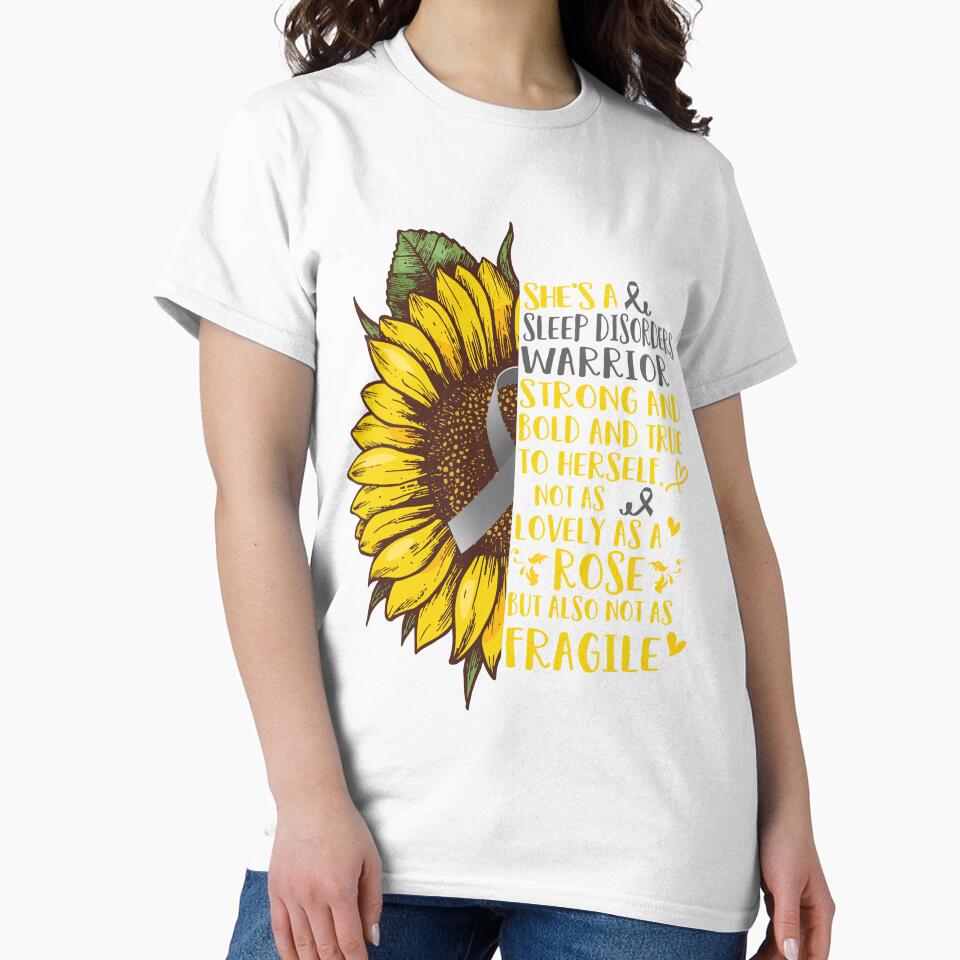 She is a Sleep Disorders Warrior Strong and Bold and True to Herself not as Lovely as a ROSE but also not as FRAGILE by EdithShop59