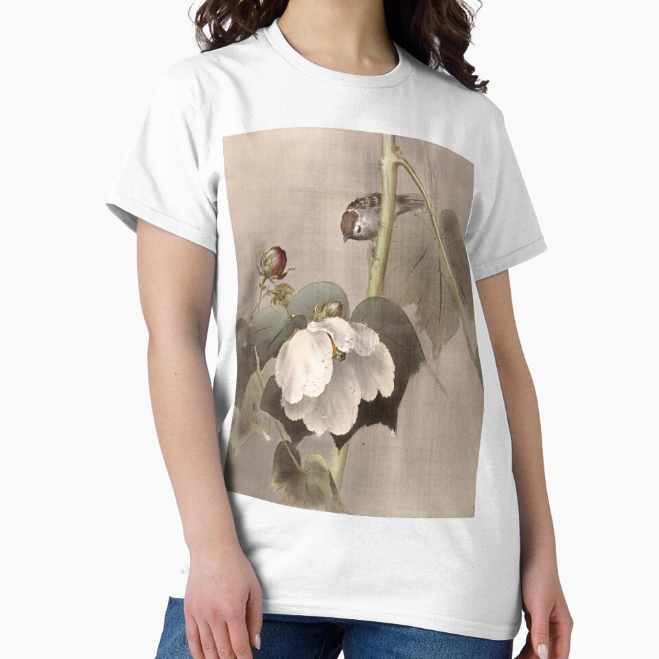 Cotton Rose Mallows in the Rain by Ktwop Unisex , , , Long Sleeve Tee