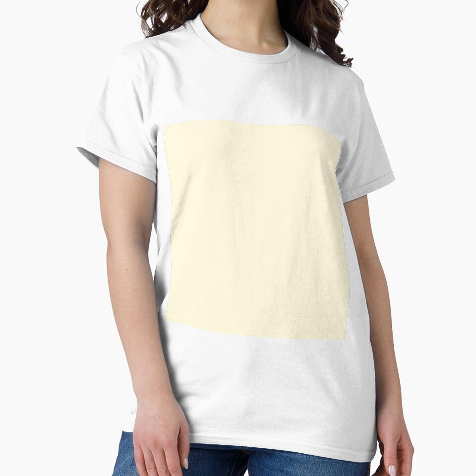 PLAIN SOLID CORN SILK - 100 SHADES OF NEUTRAL SHADES ON OZCUSHIONS by ozcushions Unisex , , , Long Sleeve Tee