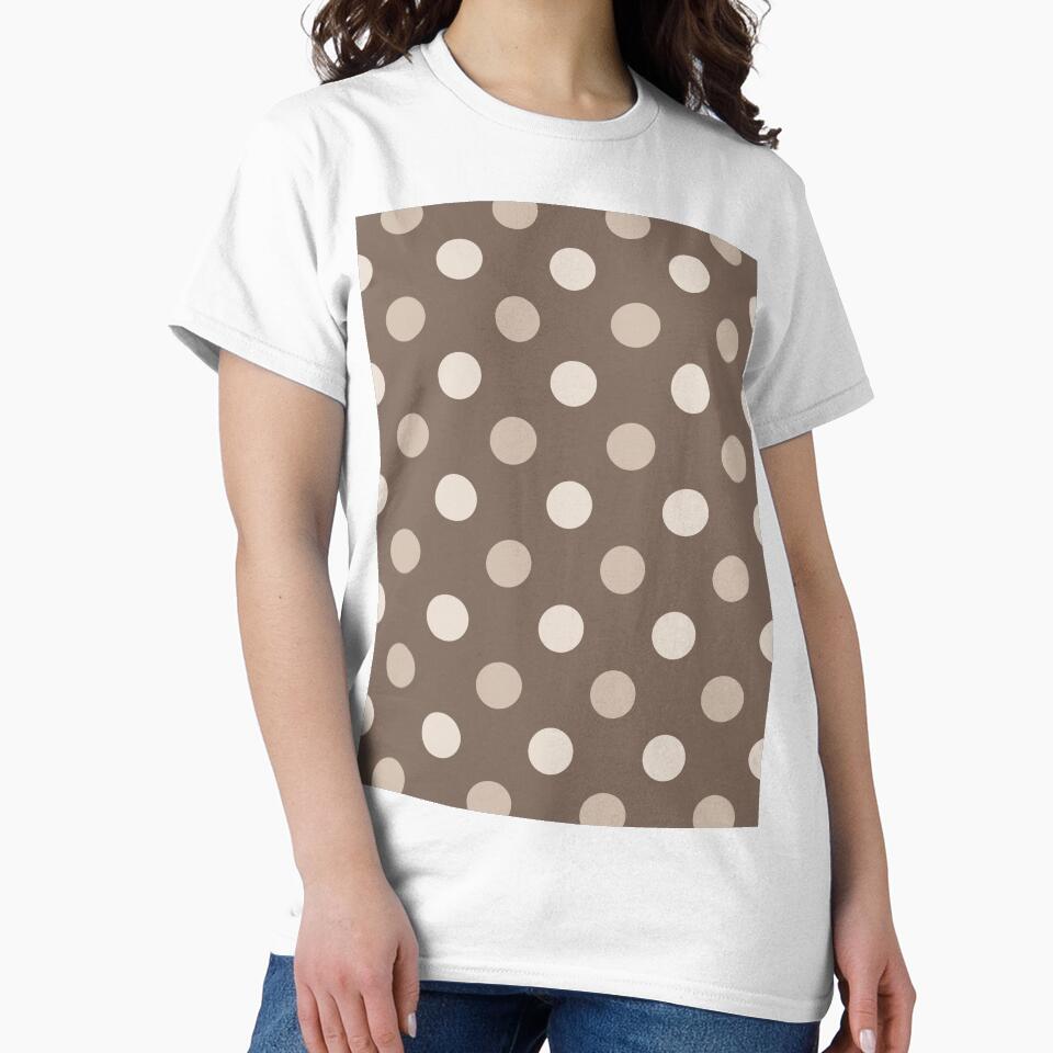 Neutral Earthy Tone Polka Dots Design by PatternTitan