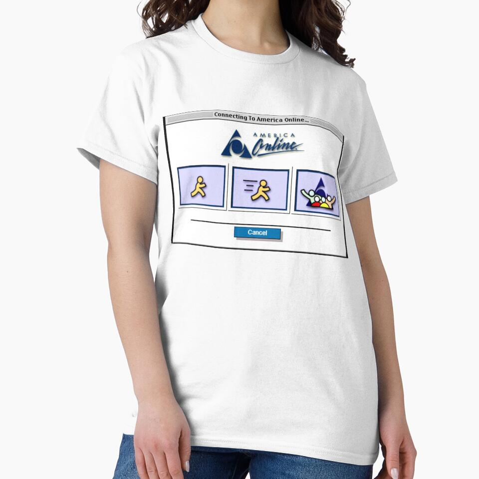 Connecting to AOL by E6Designs Unisex , , , Long Sleeve Tee