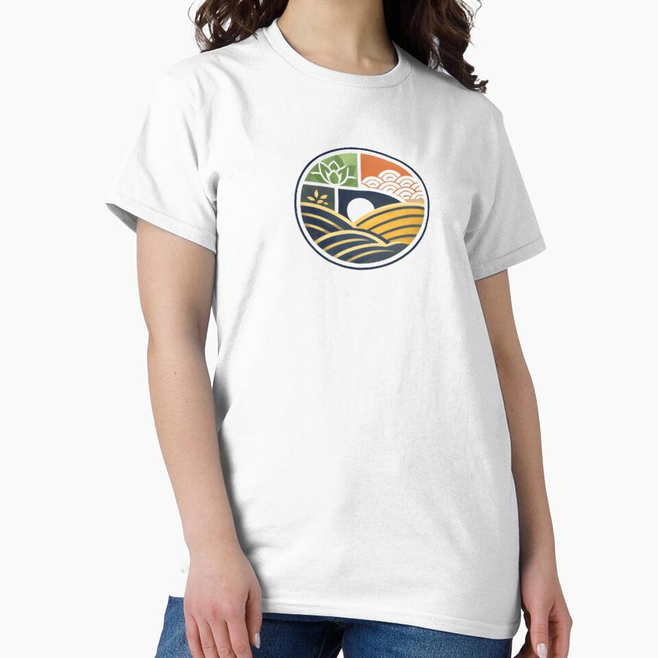 Minimal Sun Horizon Nature Emblem – Slow Living Geometric Landscape by BriyaSol