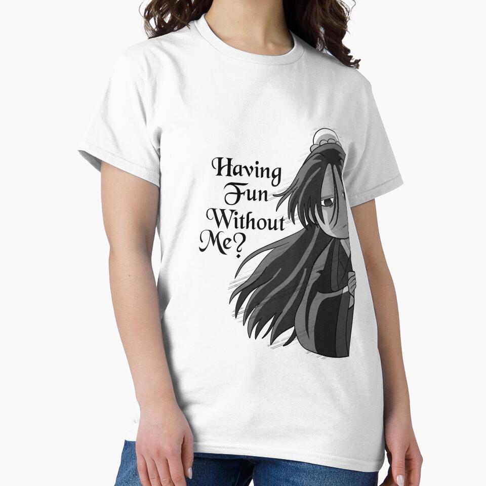 Having Fun Without Me – Black & White (With Text) by MegaHugDesigns