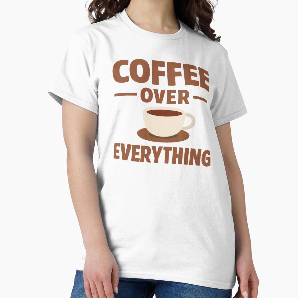 Coffee Over Everything by xmoudx Unisex , , , Long Sleeve Tee