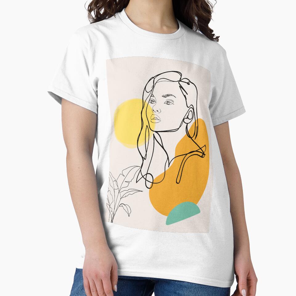 Women portrait, one line art by Agha-Arts