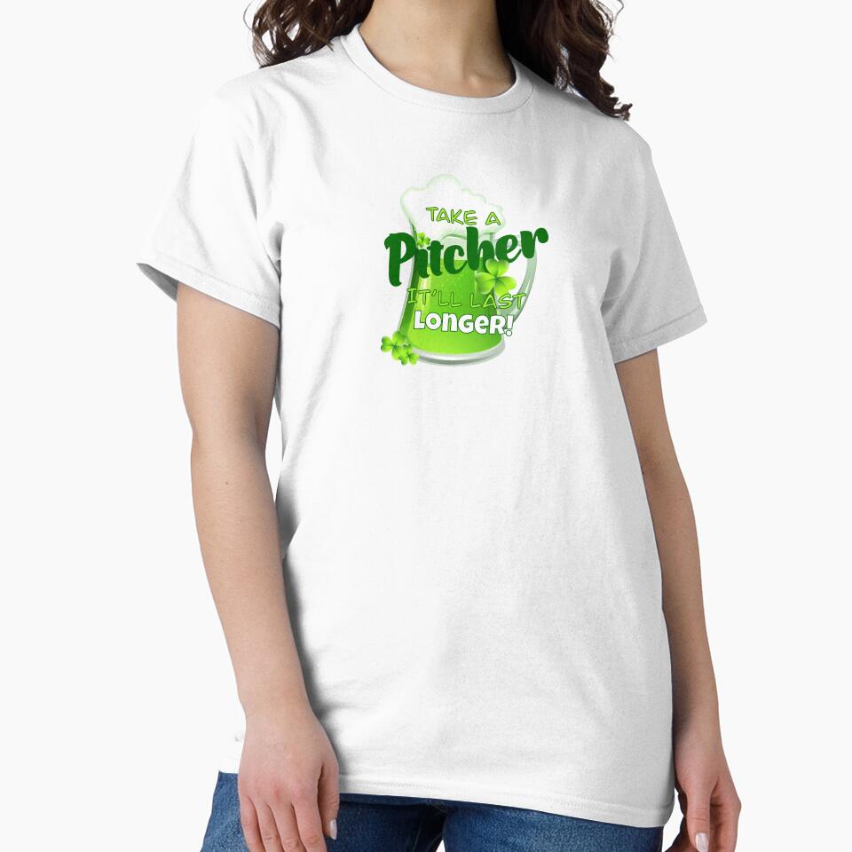 Take a Pitcher (on Lt. Green) by PawsitiveMum Unisex , , , Long Sleeve Tee