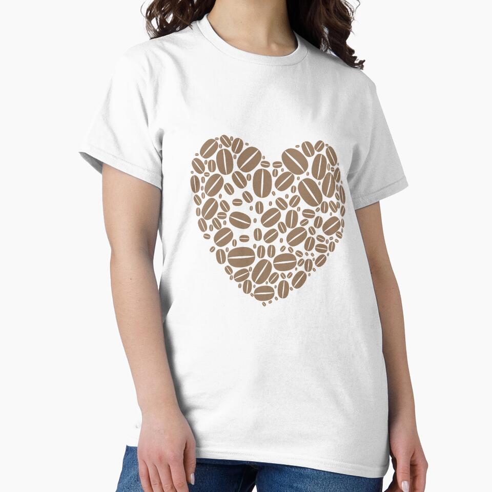 Coffee Heart by trendingatees Unisex , , , Long Sleeve Tee