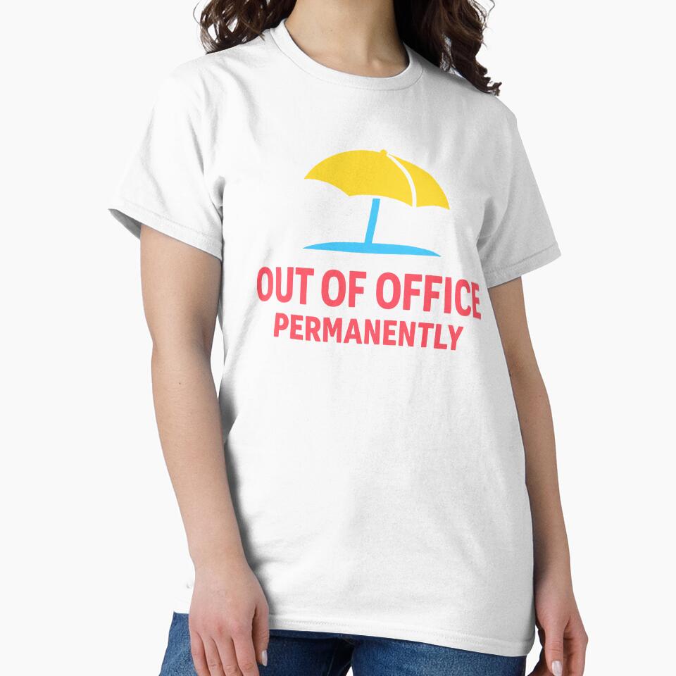 Out Of Office Permanently by xmoudx Unisex , , , Long Sleeve Tee