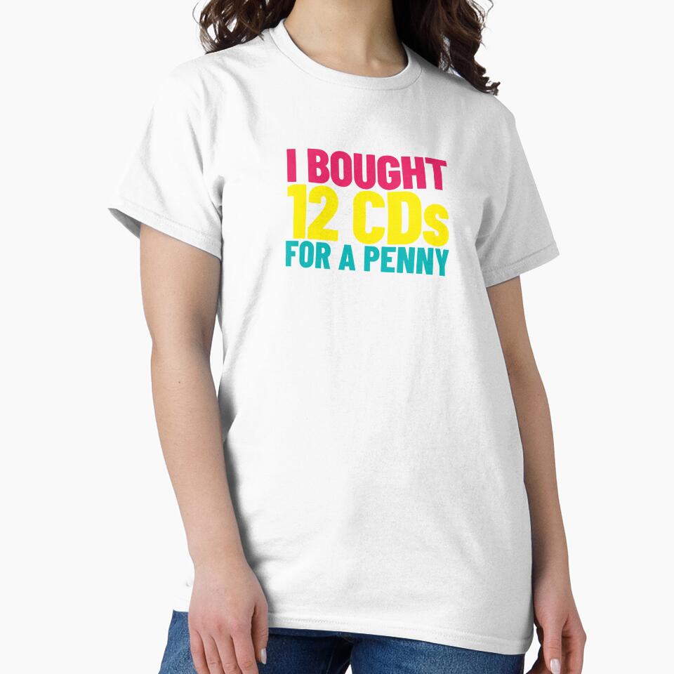I Bought 12 CDs for a Penny - '90s nostalgia by The Sporty Nerd Unisex , , , Long Sleeve Tee