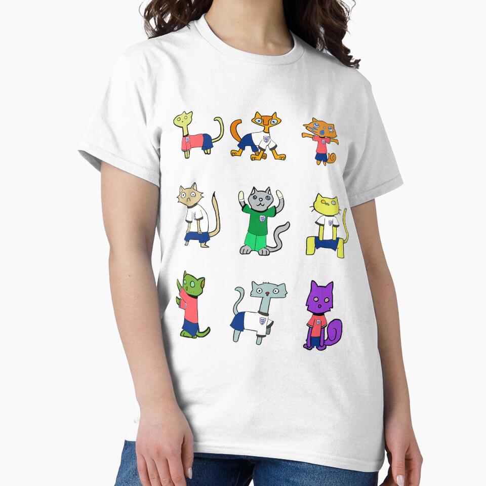 Crazy Cats: Football edition by Spectrumsketch Unisex , , , Long Sleeve Tee