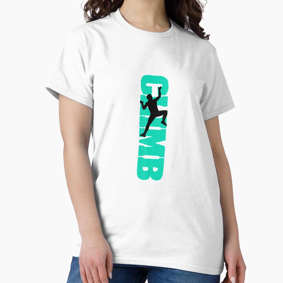 Rock Climbing Climber Boulderer Rock Climbing Climber Mountain Bouldering Funny by Jutisi Unisex , , , Long Sleeve Tee