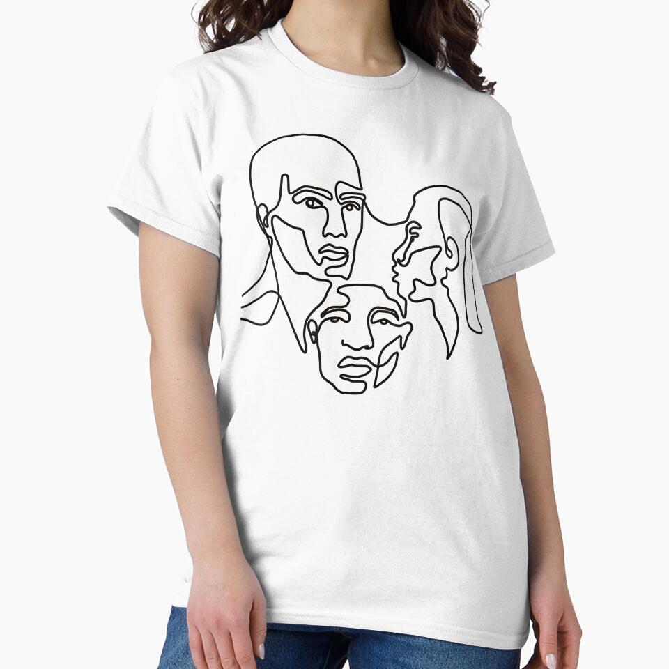 One line Faces by trajeado14