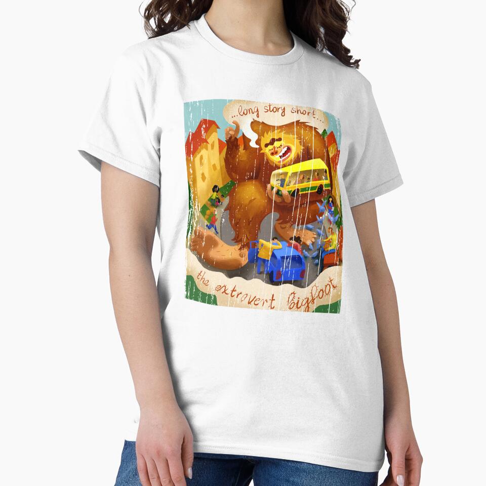 extrovert Bigfoot by martodesign Unisex , , , Long Sleeve Tee