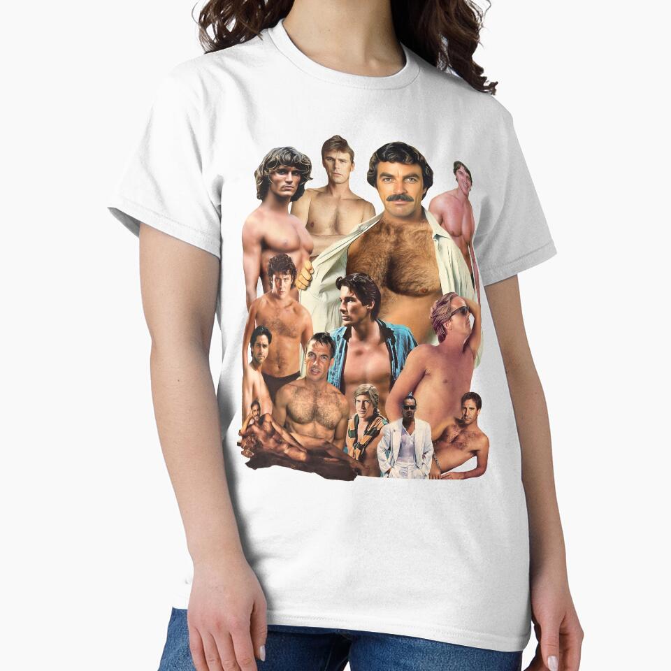 Vintage Hunks of the 80s by ourkid Unisex , , , Long Sleeve Tee