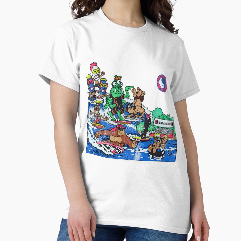Tamp;C Surf Challenge (80S Retro) Essential by opsewhegvrg47 Unisex , , , Long Sleeve Tee