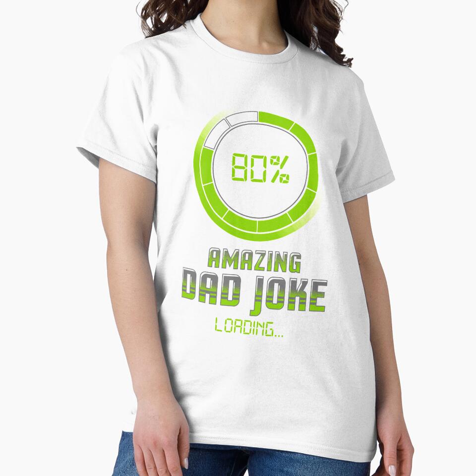 Dad Joke Loading by Andrew Chandler Unisex , , , Long Sleeve Tee